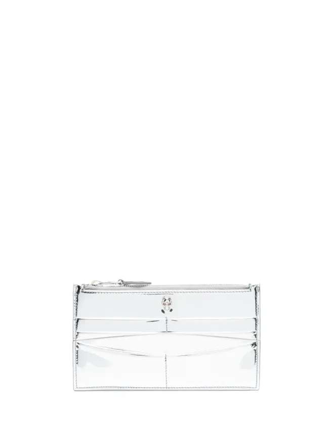 Alexander McQueen Alexander McQueen スカル メタリック カードホルダー（シルバー）の商品画像