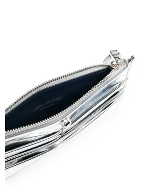 Alexander McQueen スカル メタリック カードホルダー（シルバー） - サムネイル3