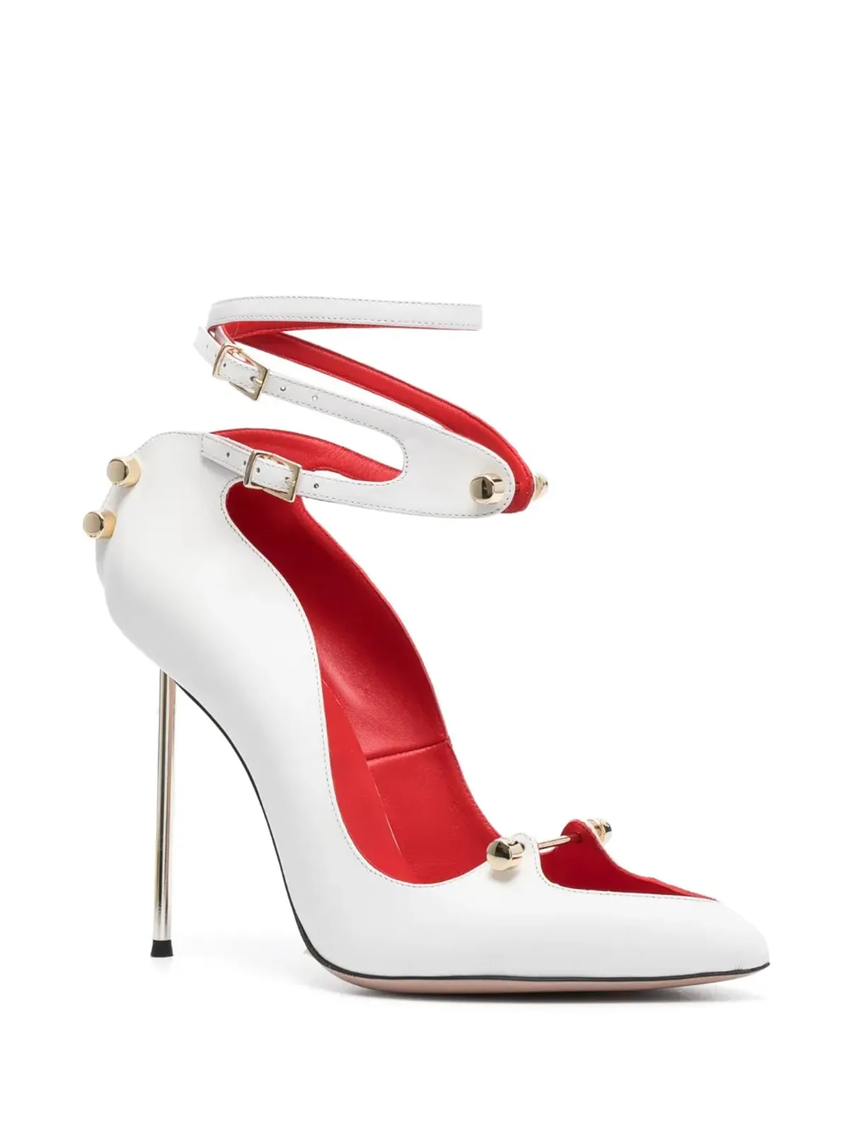 HARDOT ハーロット ポインテッドトゥパンプス - White - 画像2
