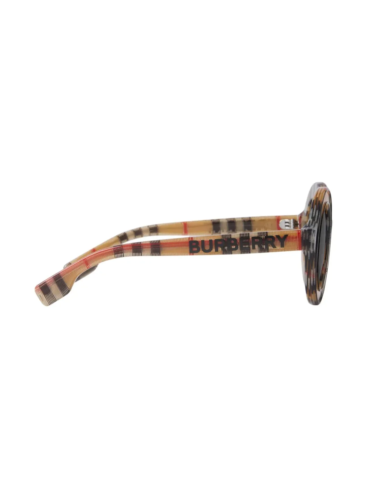 Burberry Eyewear ヴィンテージ チェック柄 ラウンドフレーム サングラス - 画像2