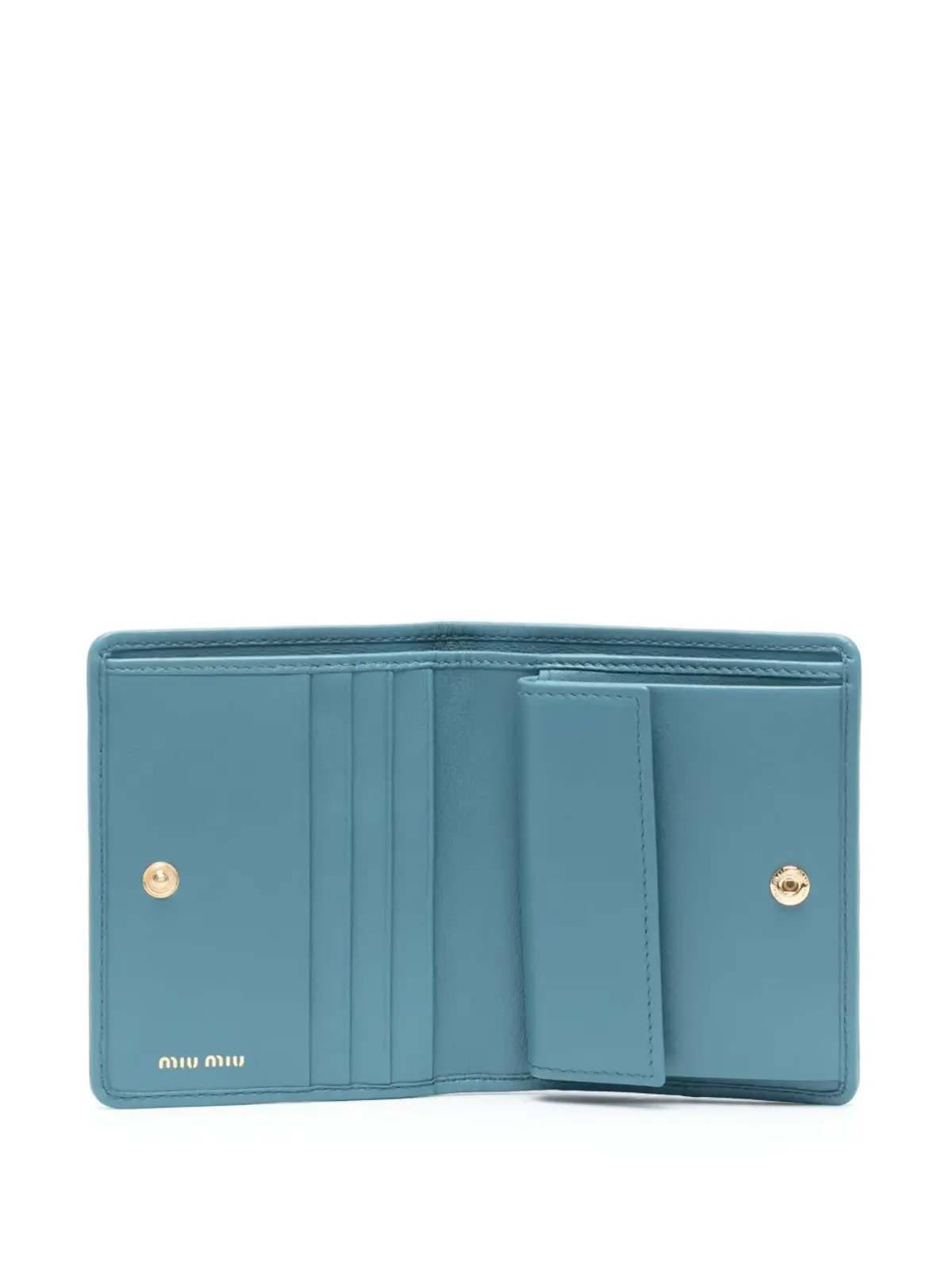Miu Miu マテラス加工の二つ折りレザーウォレット - 画像3
