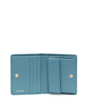 Miu Miu マテラス加工の二つ折りレザーウォレット - サムネイル3