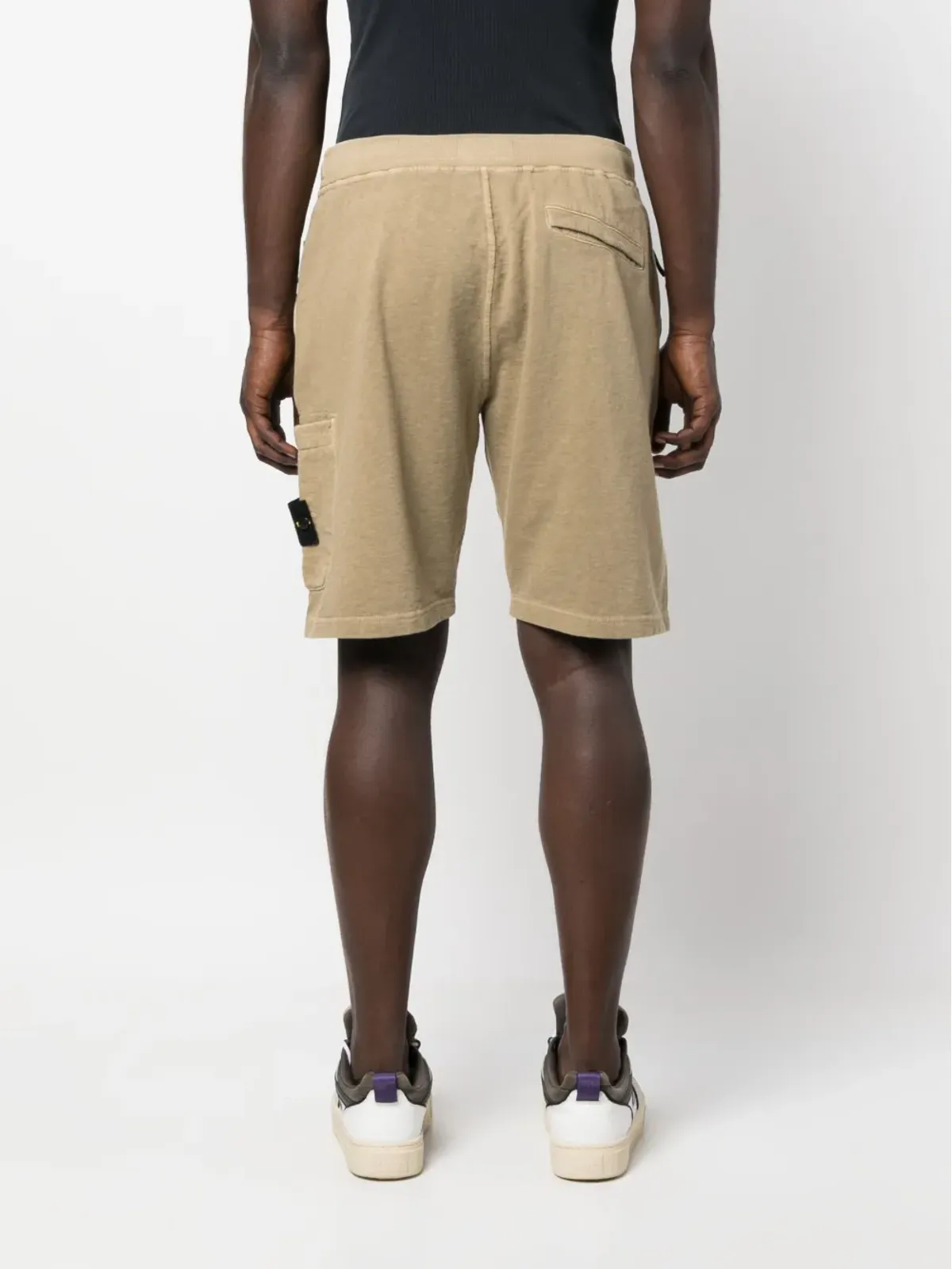 Stone Island コンパスモチーフ コットンショーツ - 画像4