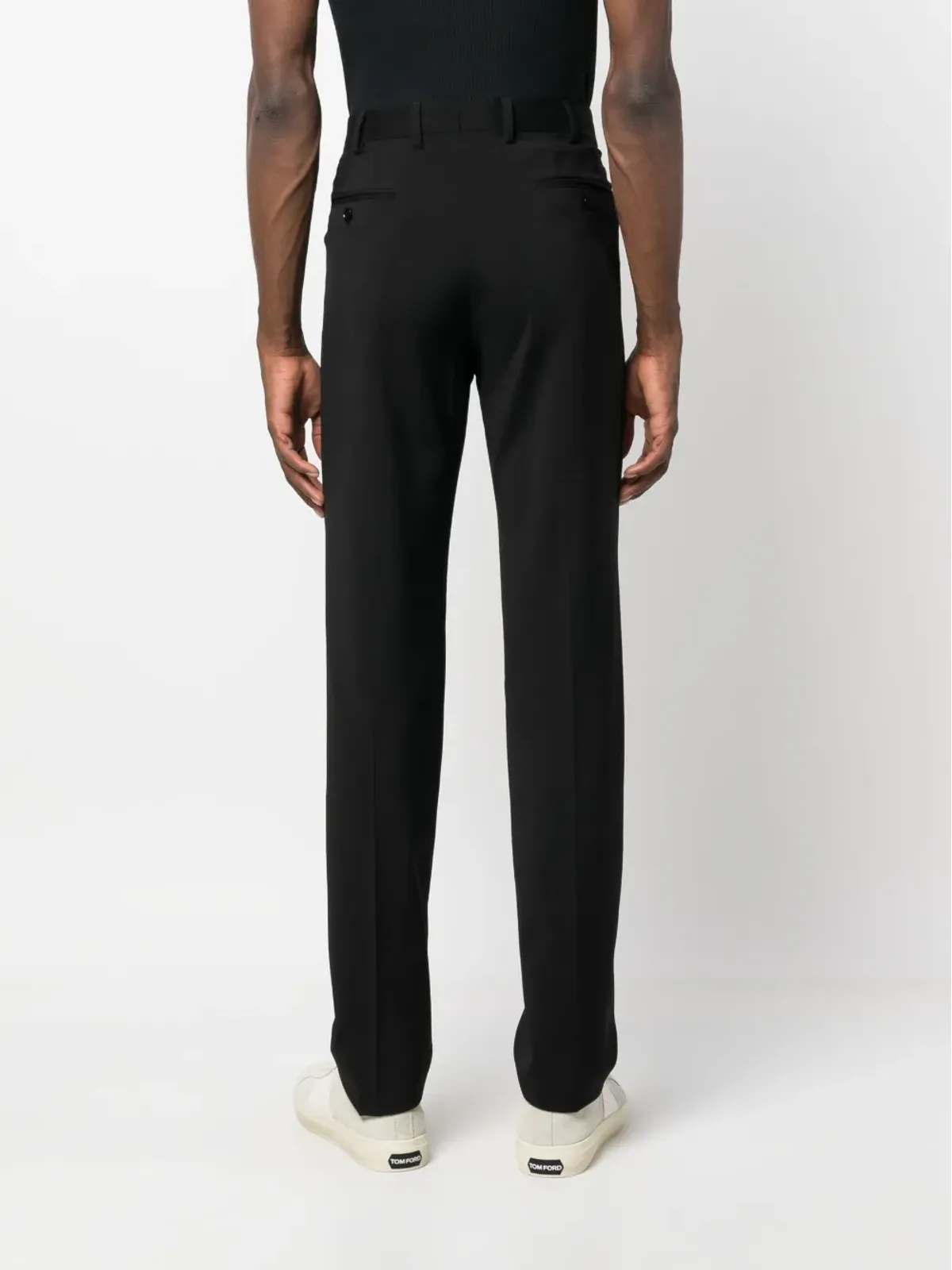 Emporio Armani テーラードストレートレッグ チノパンツ - 画像4