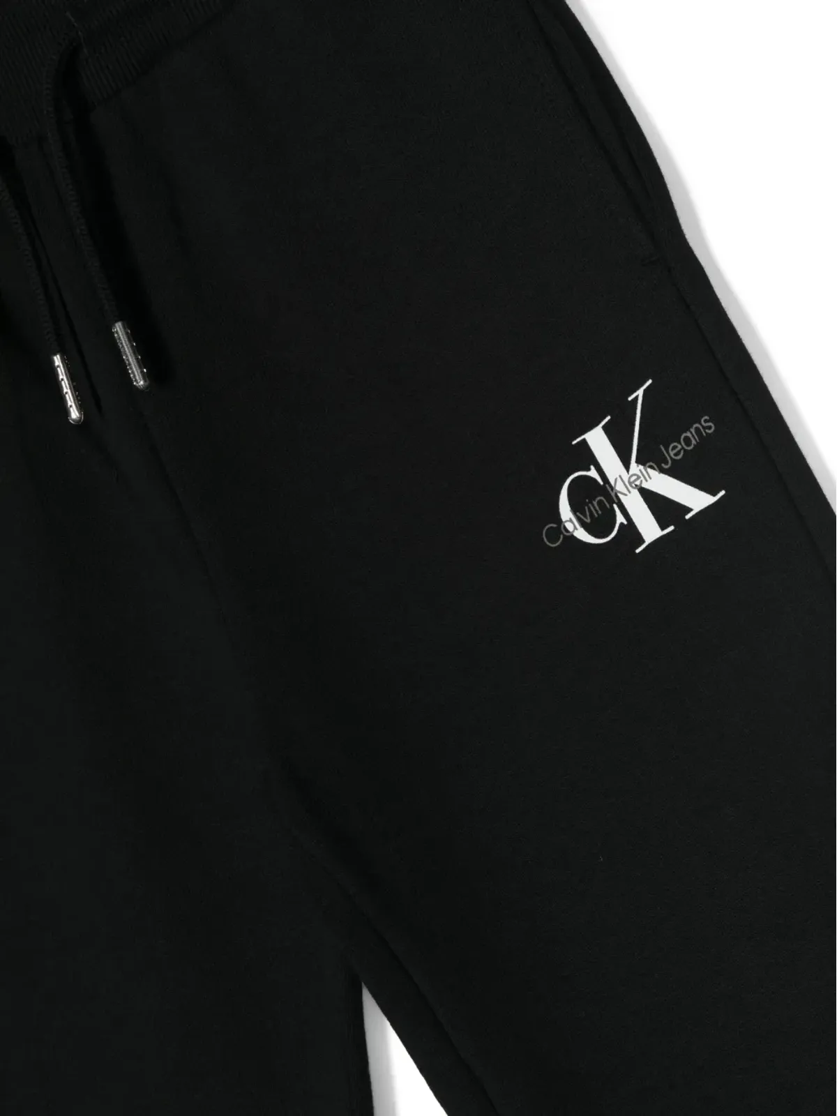 Calvin Klein Kids フロントロゴプリント トラックパンツ ブラック - 画像3