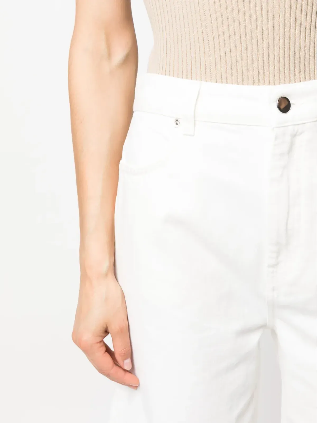 LouLou de Saison ストレートレッグデニムショーツ - 画像5