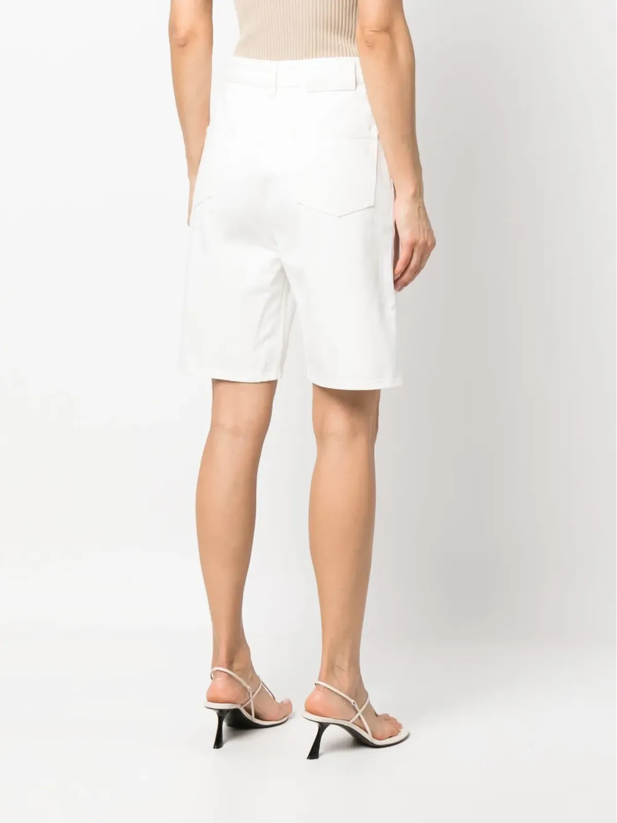 LouLou de Saison ストレートレッグデニムショーツ - 画像4