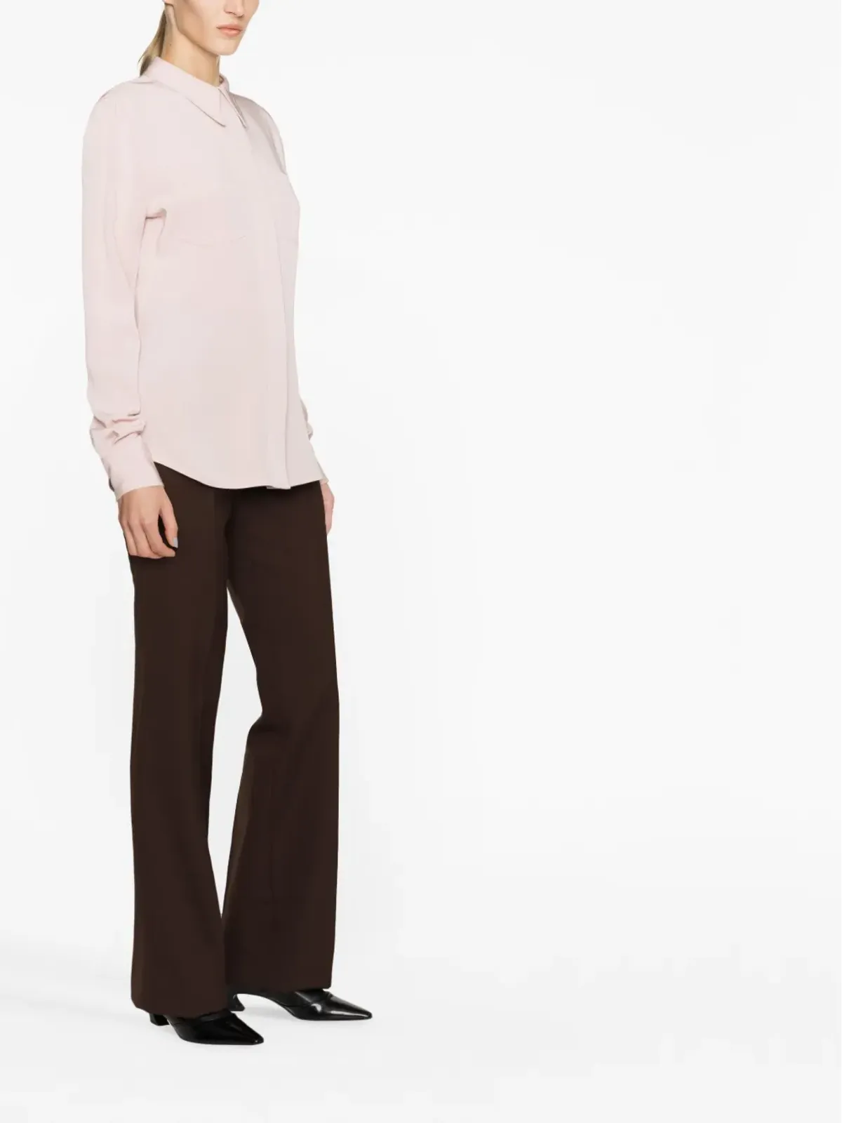 Victoria Beckham 長袖シアーシャツ - 画像3