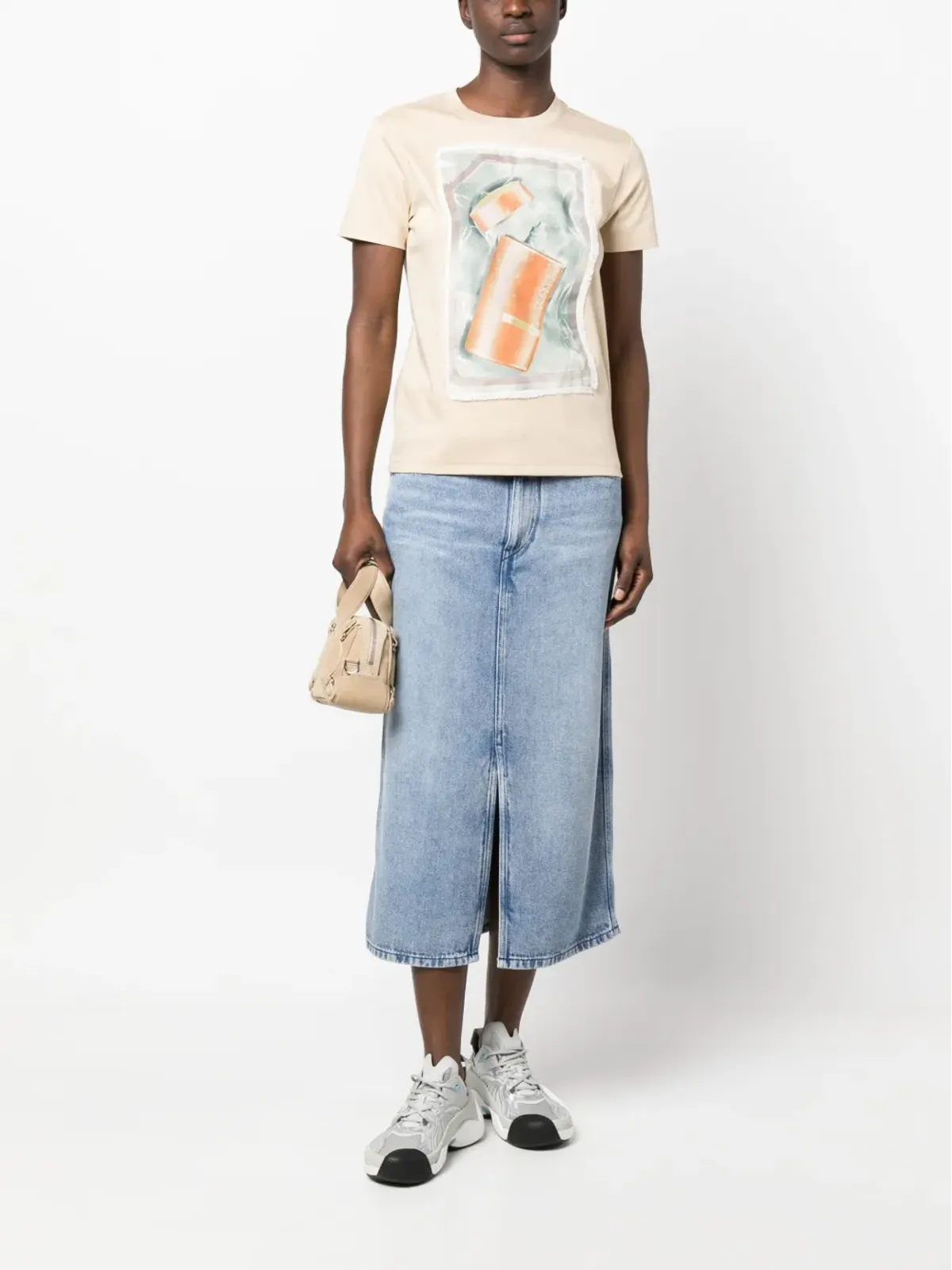 Lanvin クラシック・スクラッチ＆スニッフ Tシャツ - Neutrals - 画像2