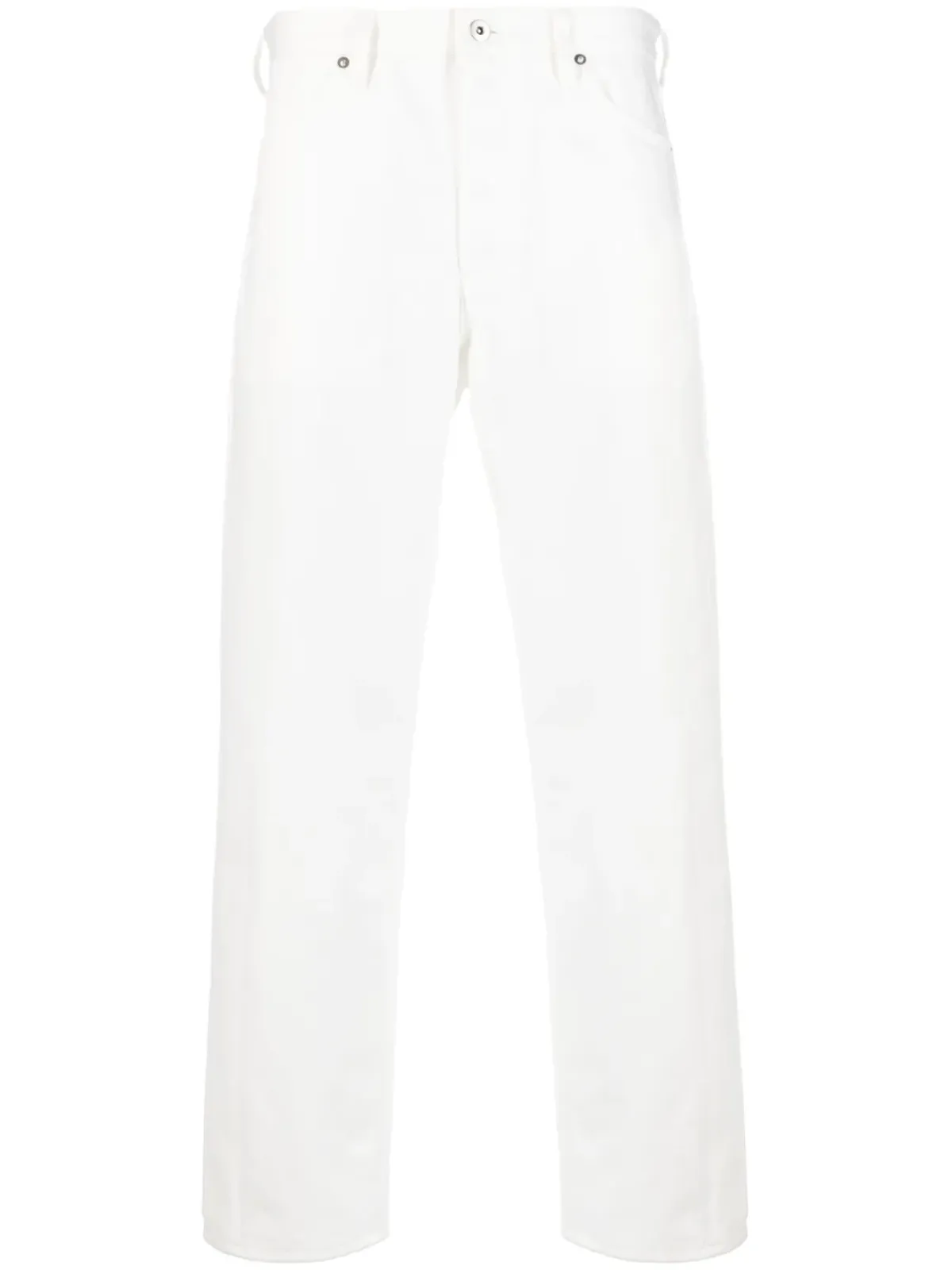 Jil Sander ストレートレッグ コットン ジーンズ - ホワイト - 画像1