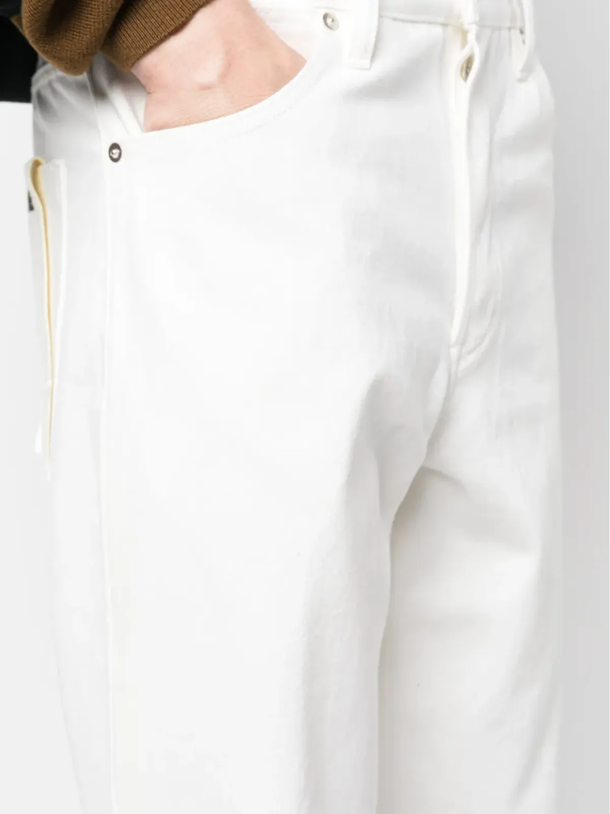 Jil Sander ストレートレッグ コットン ジーンズ - ホワイト - 画像5