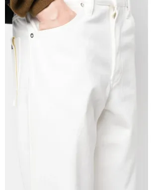 Jil Sander ストレートレッグ コットン ジーンズ - ホワイト - サムネイル5