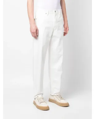 Jil Sander ストレートレッグ コットン ジーンズ - ホワイト - サムネイル3