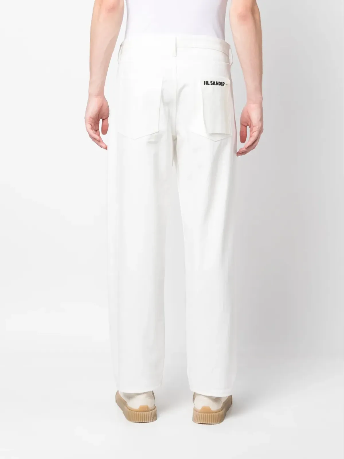 Jil Sander ストレートレッグ コットン ジーンズ - ホワイト - 画像4