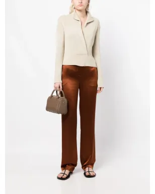 Hermès Pre-Owned クロスオーバーネックリブ編みセーター - サムネイル2