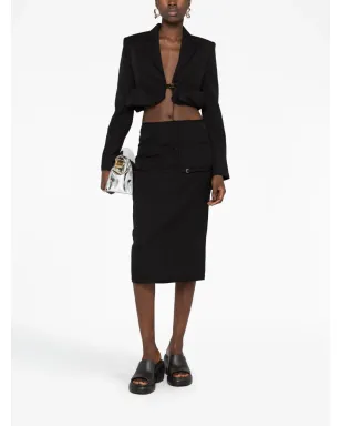 Jacquemus ラ・ヴェスト・クロワッサン クロップドブレザー - ブラック - サムネイル2