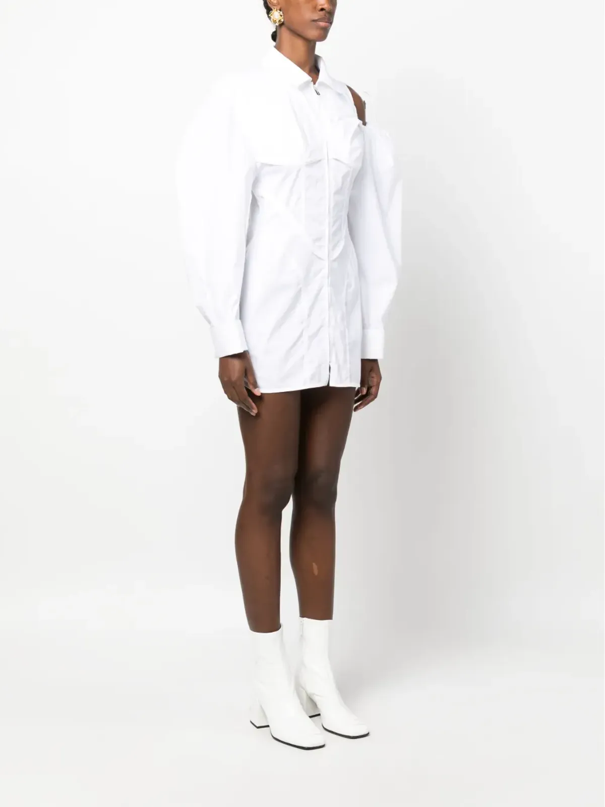 Jacquemus Galliga 非対称シャツドレス - 画像3