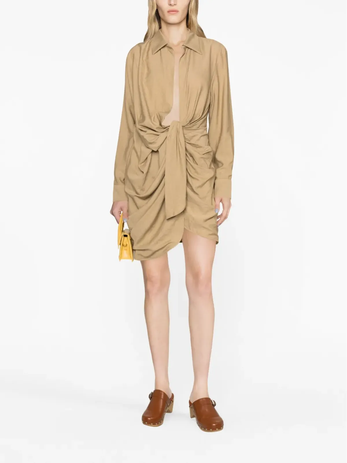 Jacquemus La Robe Bahia ドレープミニドレス - 画像2