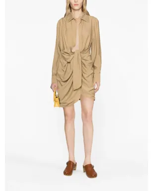 Jacquemus La Robe Bahia ドレープミニドレス - サムネイル2