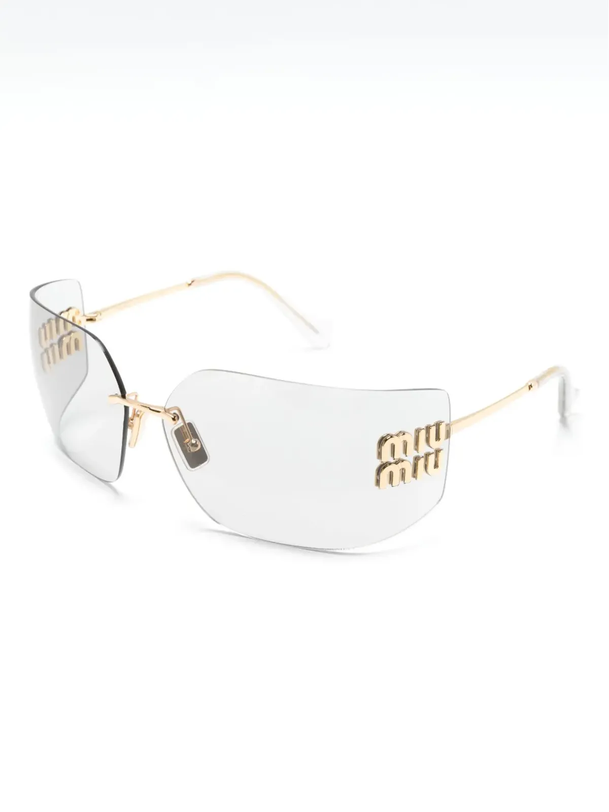 Miu Miu Eyewear リムレスサングラス - ゴールド - 画像2