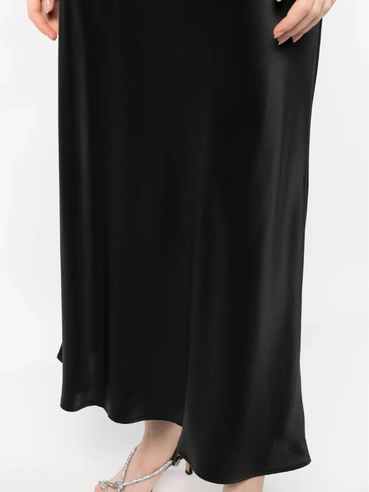Reformation Layla silk midi skirt - Black - 画像5