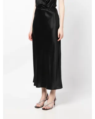Reformation Layla silk midi skirt - Black - サムネイル3