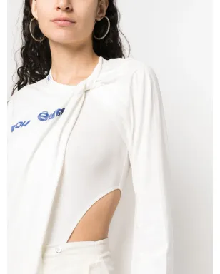 Courrèges ダブルレイヤー アシンメトリック ジャージー - サムネイル5