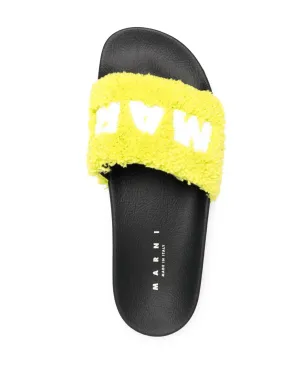 Marni ロゴ フラットスライド - サムネイル4