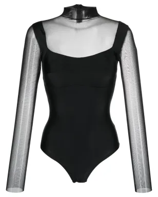 Atu Body Couture セミシアー ボディスーツ - ブラック - サムネイル1