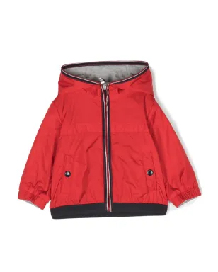 Moncler Enfant ストライプデザインのフード付きジャケット - サムネイル1