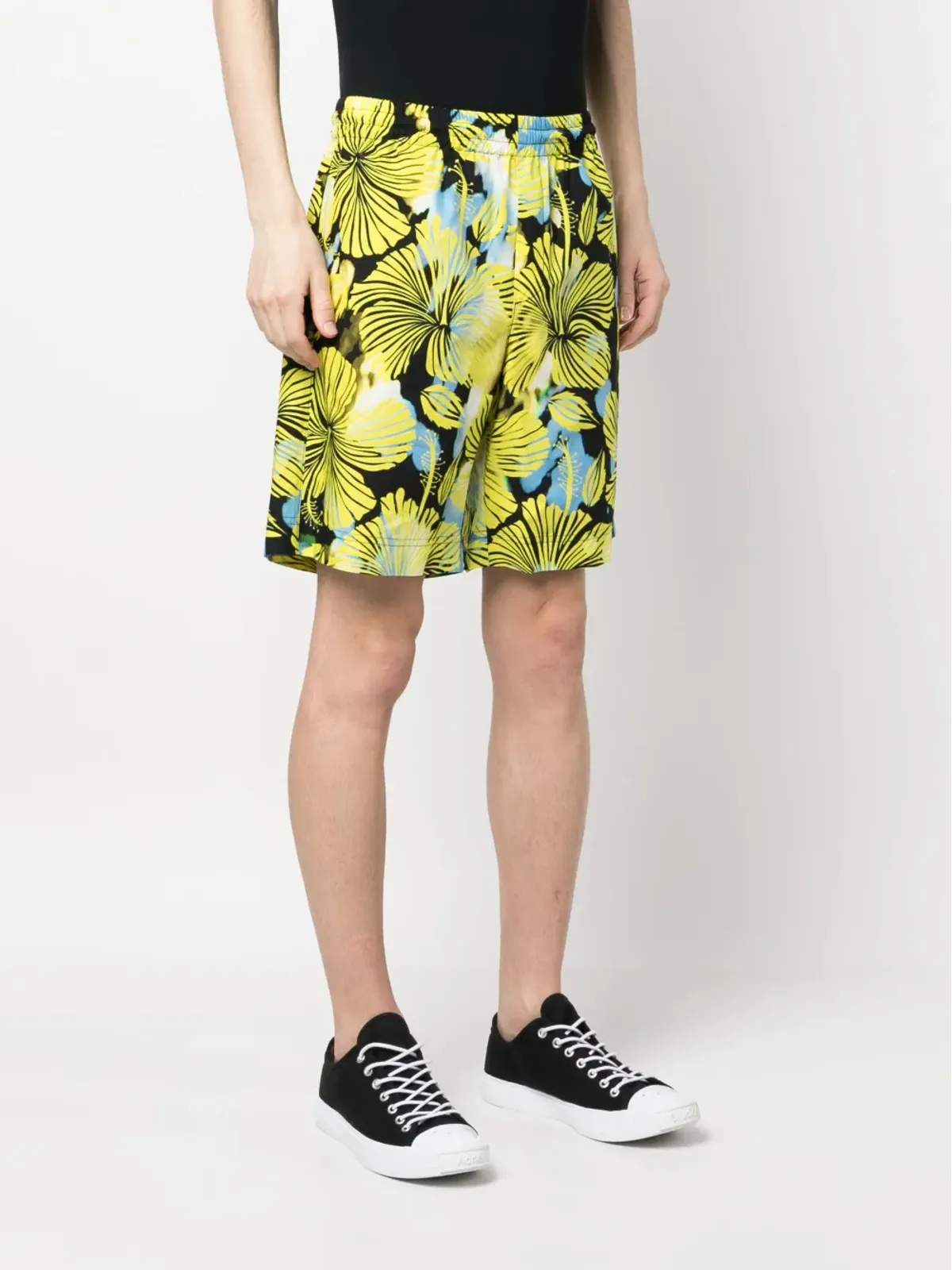 MSGM 花柄プリント トラックショーツ - 画像3