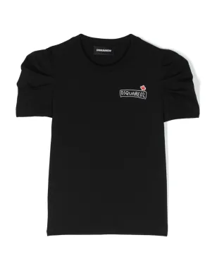 DSQUARED2 KIDS ロゴプリント パフスリーブ Tシャツ - サムネイル1