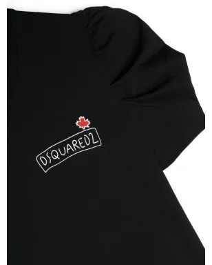 DSQUARED2 KIDS ロゴプリント パフスリーブ Tシャツ - サムネイル3