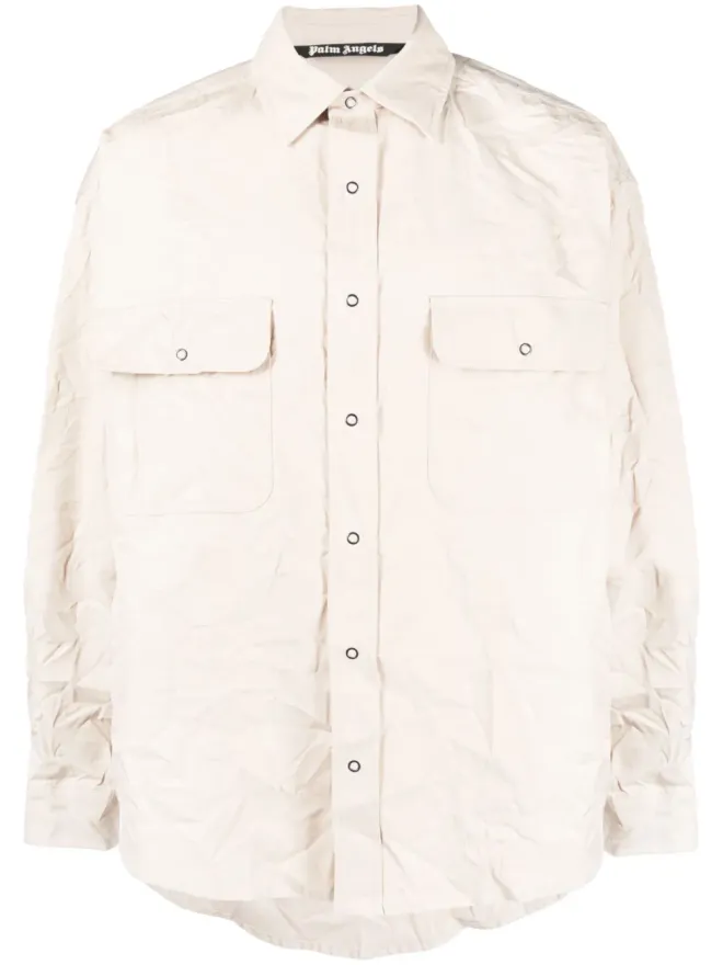 Palm Angels Palm Angels ロゴプリント 長袖シャツの商品画像