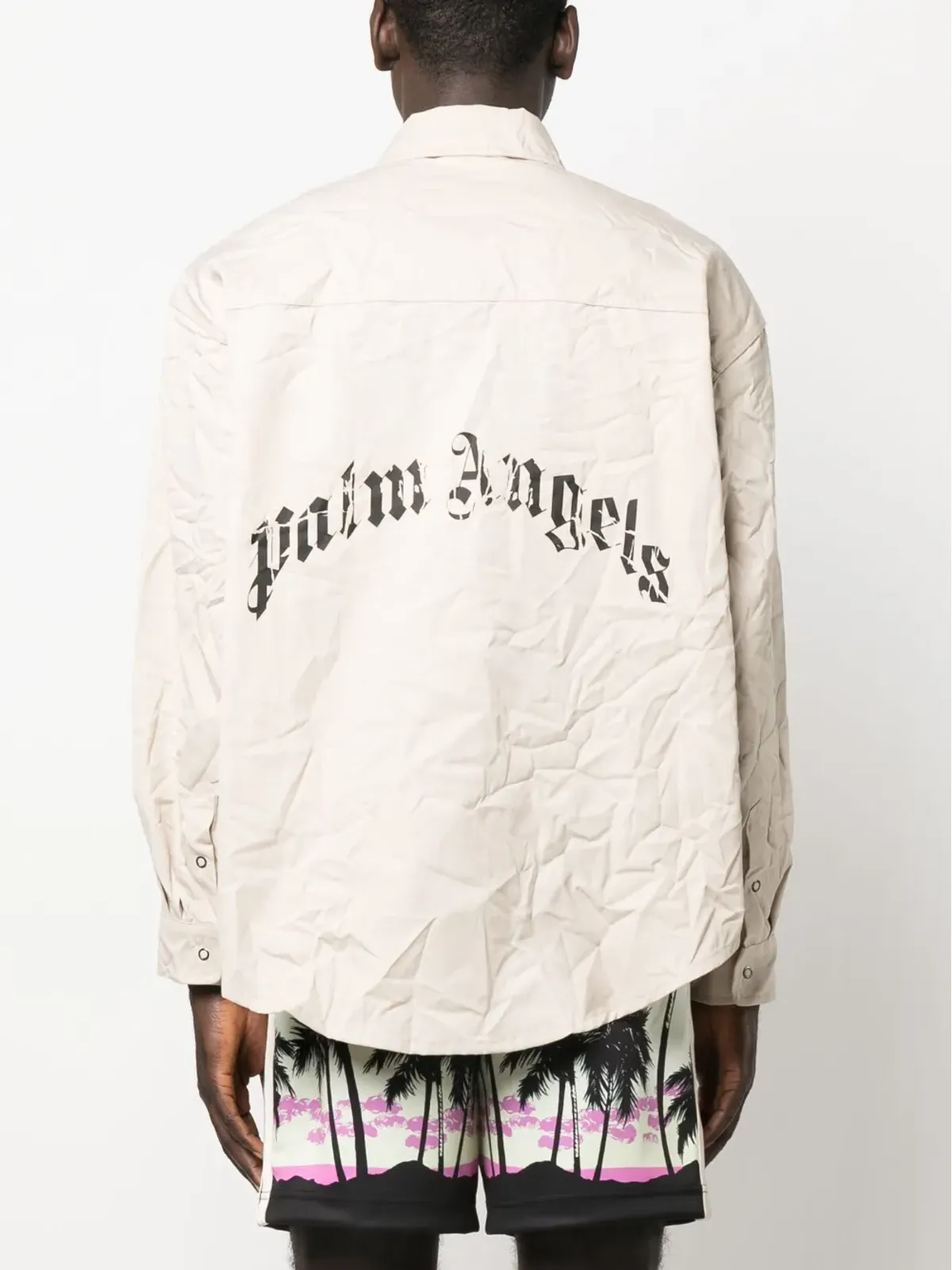 Palm Angels ロゴプリント 長袖シャツ - 画像4