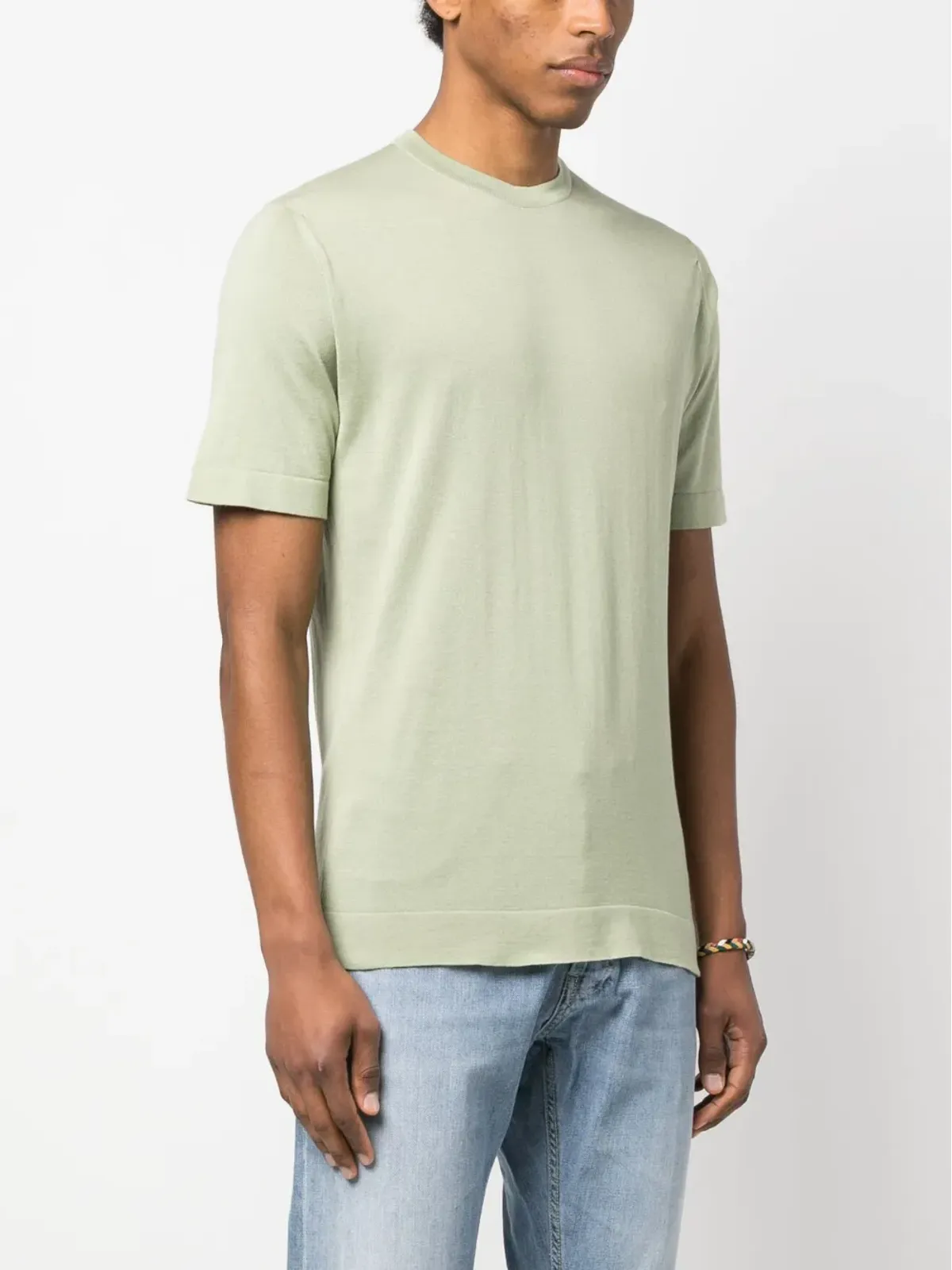 John Smedley クルーネック コットンTシャツ - 画像3