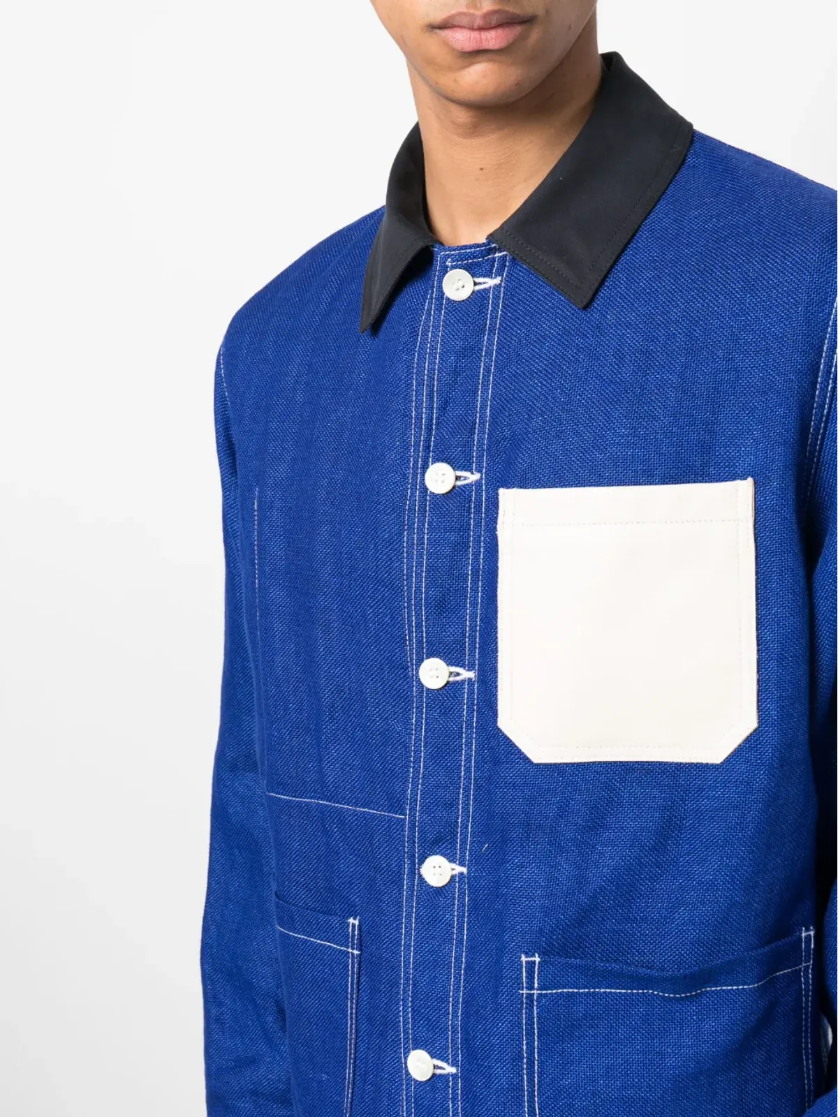 Junya Watanabe MAN リネン混シャツジャケット - 画像5