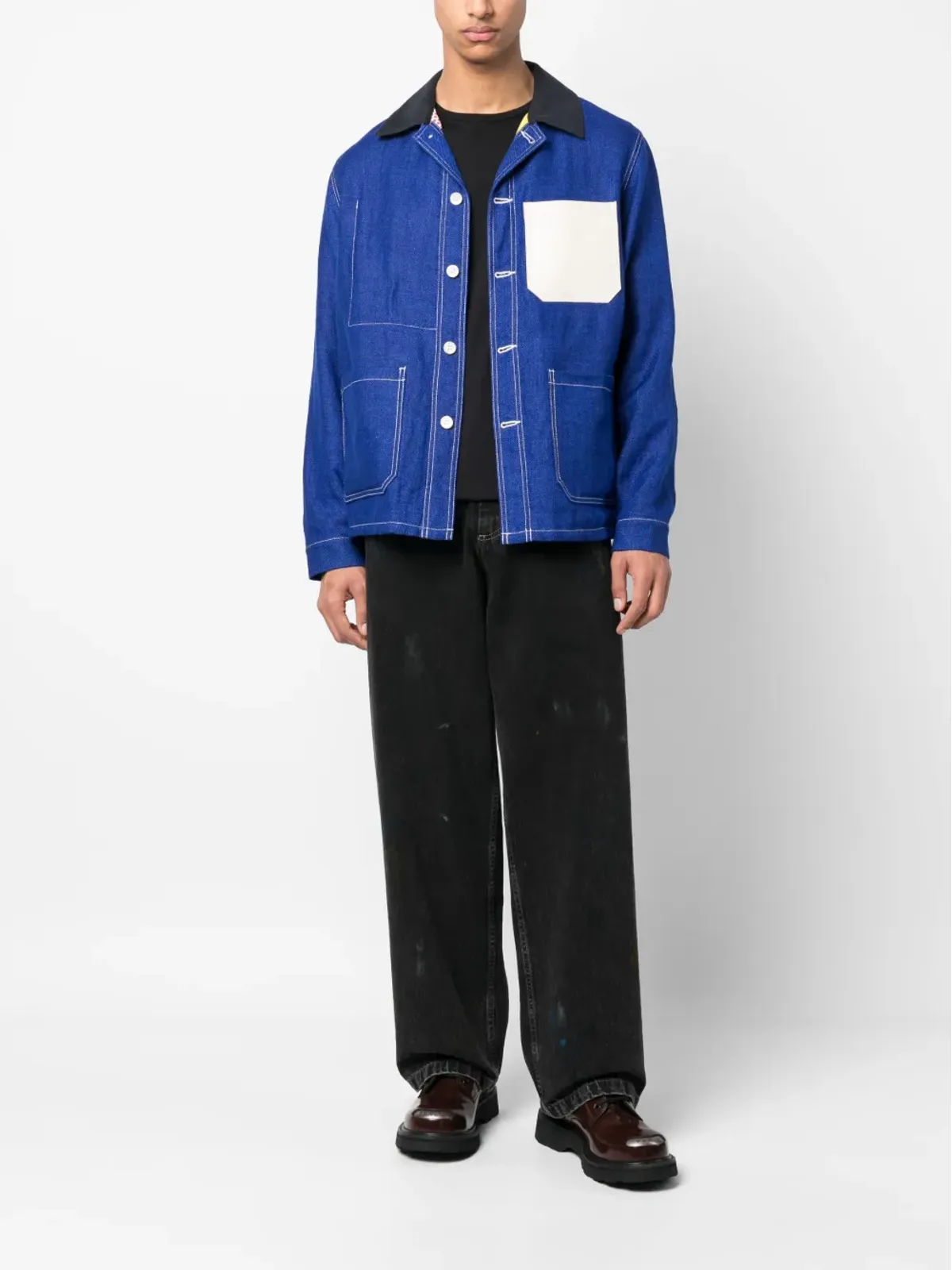 Junya Watanabe MAN リネン混シャツジャケット - 画像2