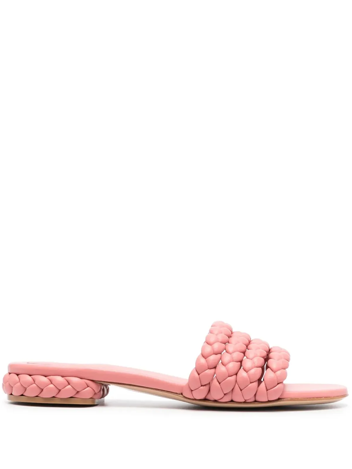 Gianvito Rossi ブレイドレザー フラットサンダル - 画像1