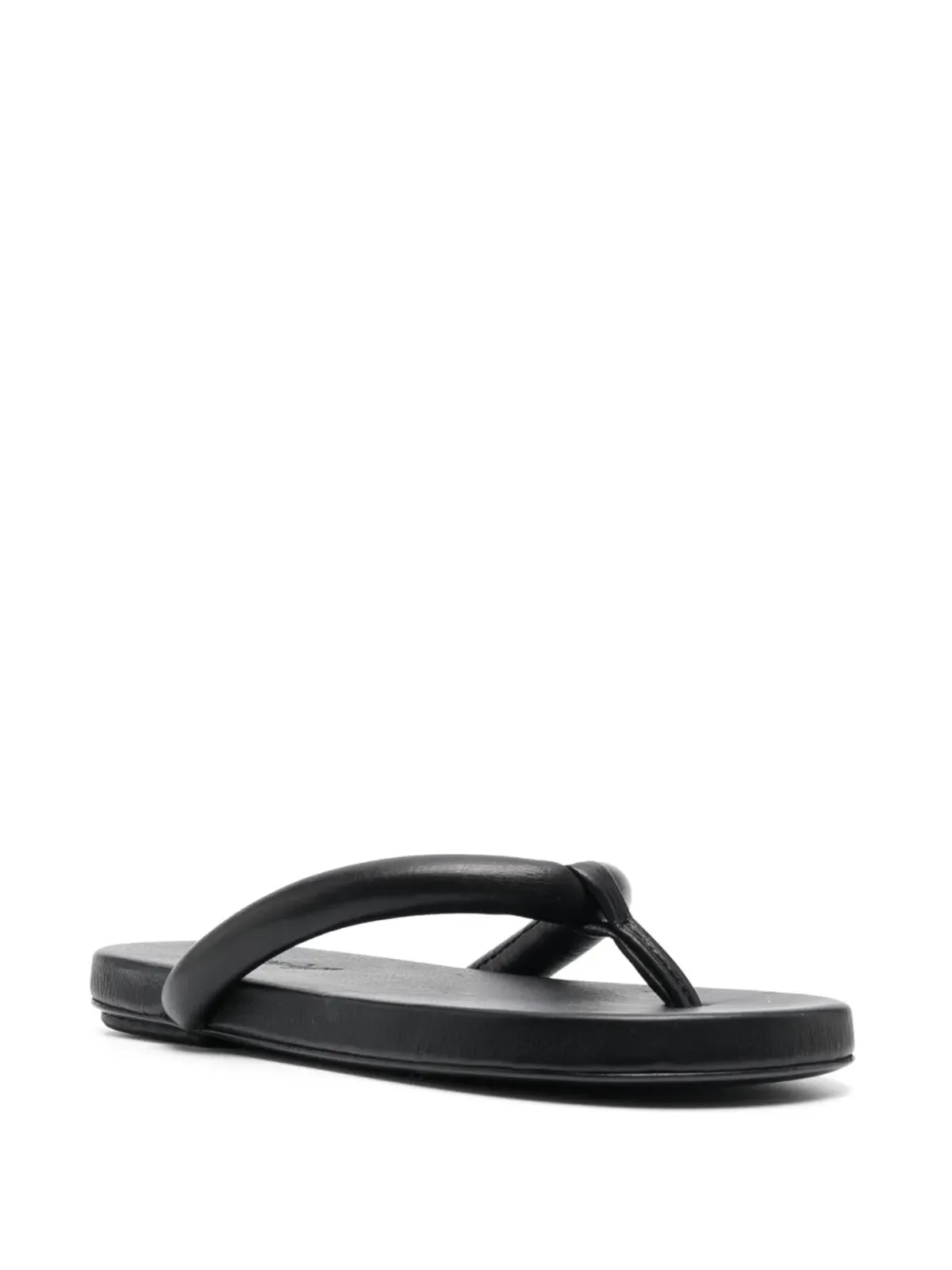 Marsèll leather flip flops - Black - 画像2
