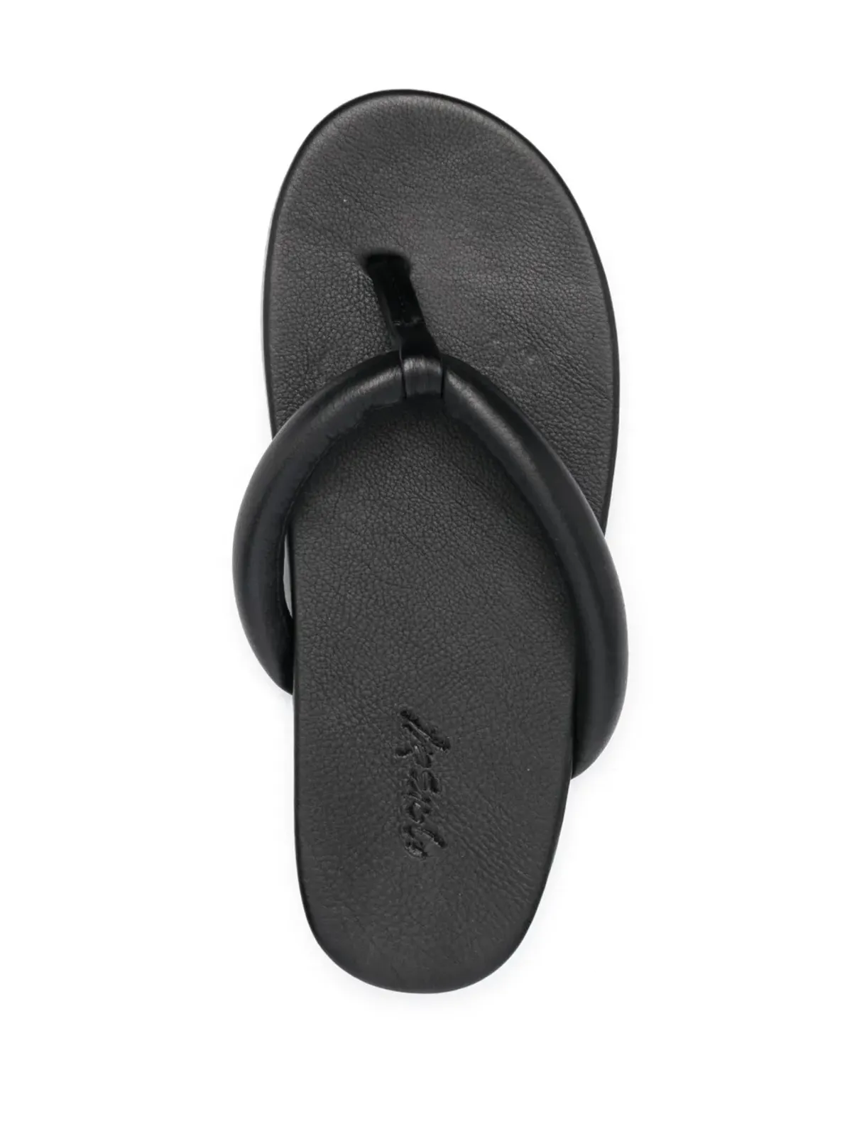 Marsèll leather flip flops - Black - 画像4