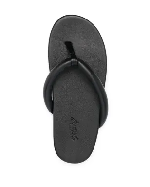 Marsèll leather flip flops - Black - サムネイル4