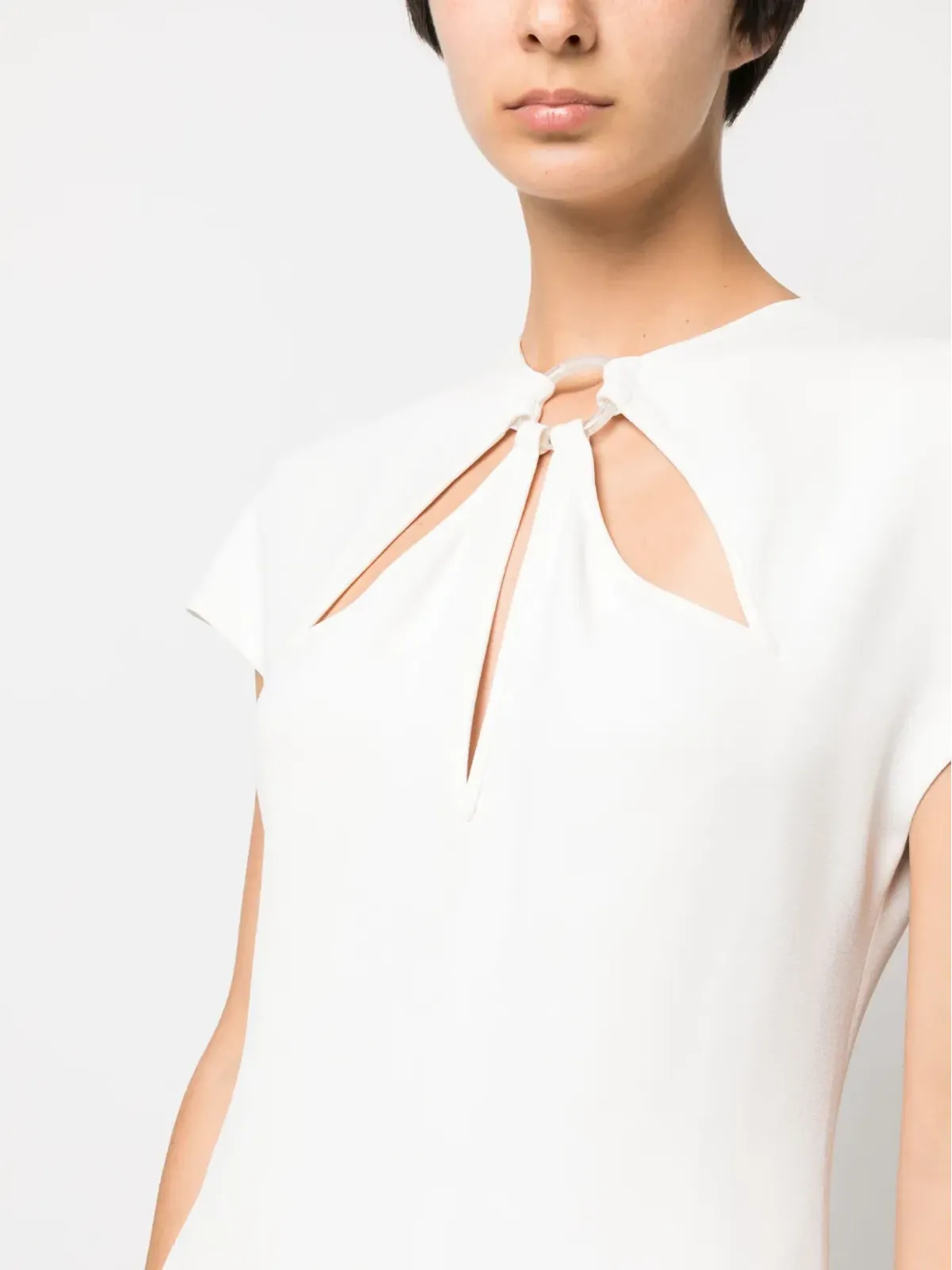 Stella McCartney カットアウト・ショートスリーブ・ミニドレス - 画像5