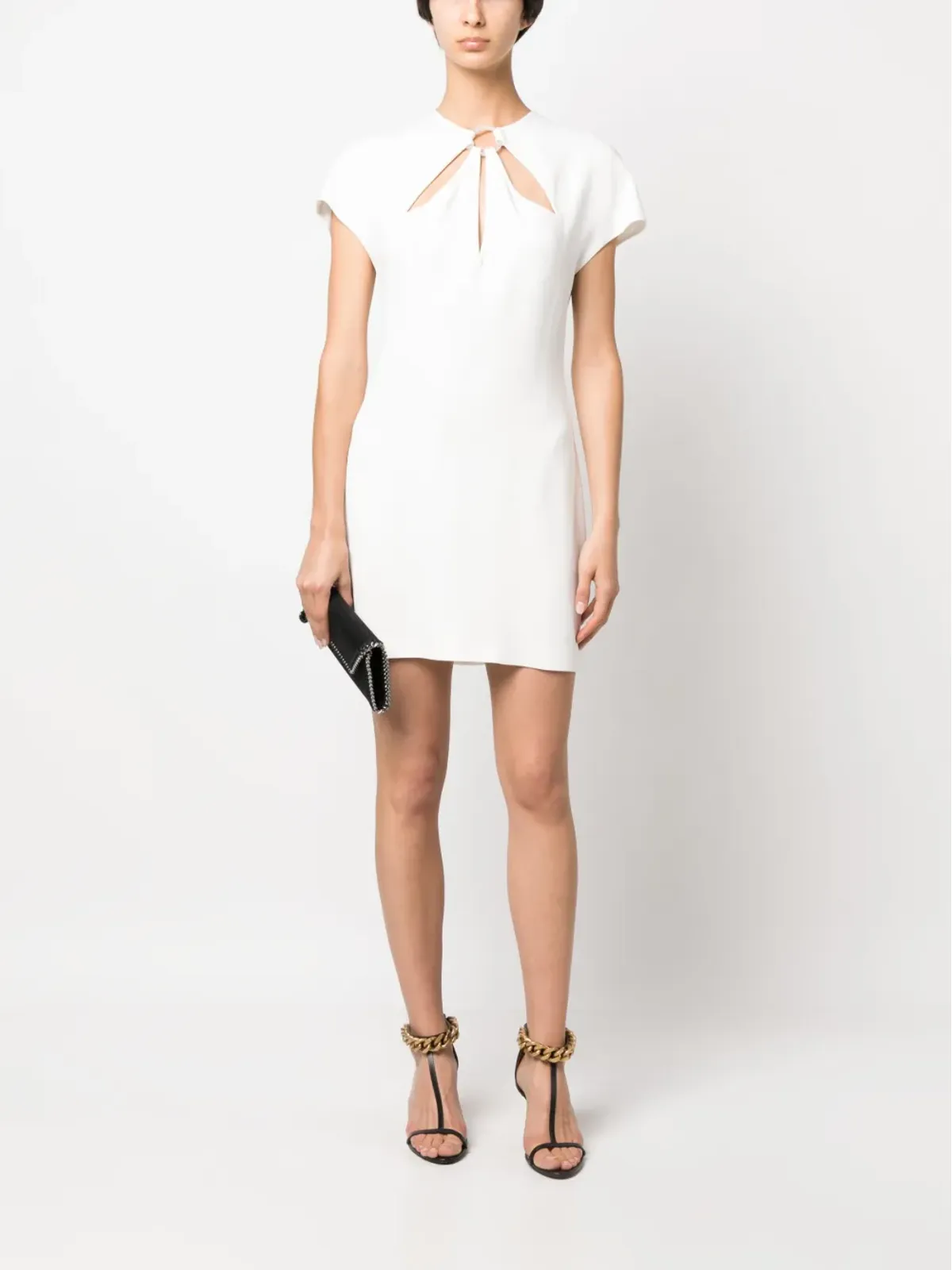 Stella McCartney カットアウト・ショートスリーブ・ミニドレス - 画像2