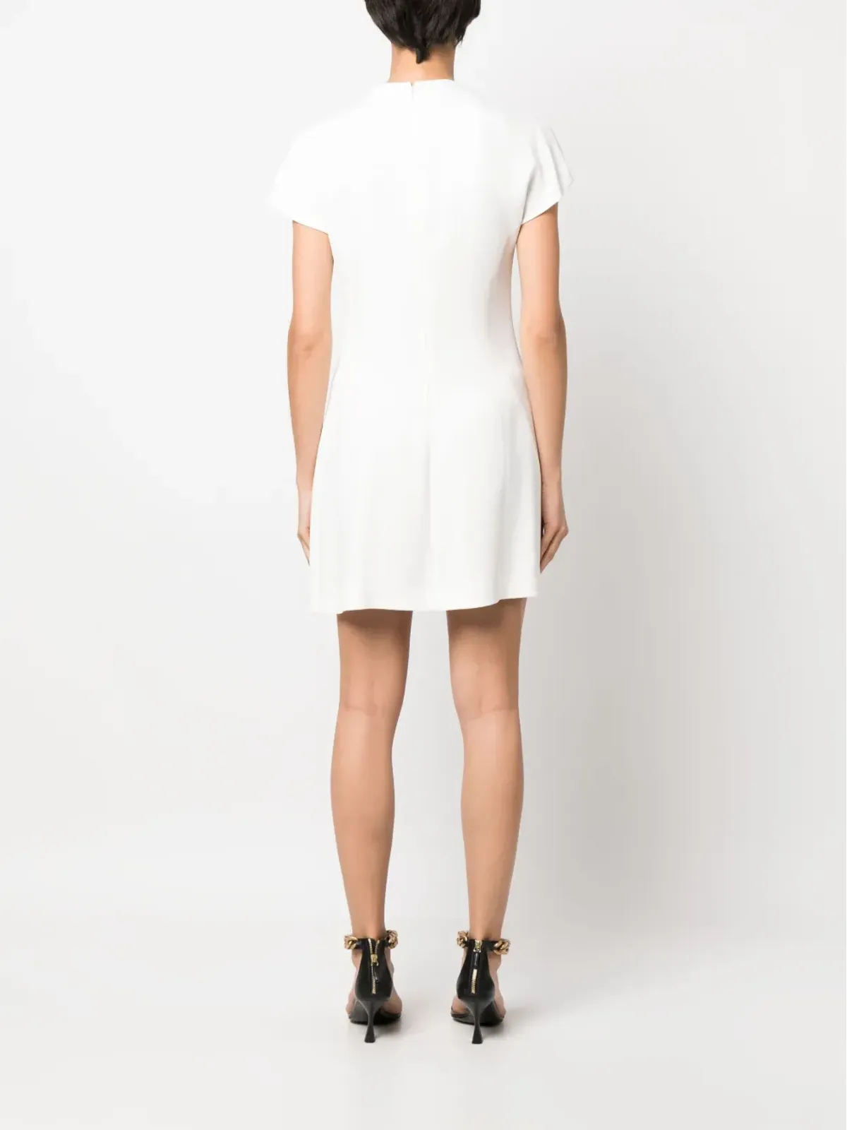 Stella McCartney カットアウト・ショートスリーブ・ミニドレス - 画像4