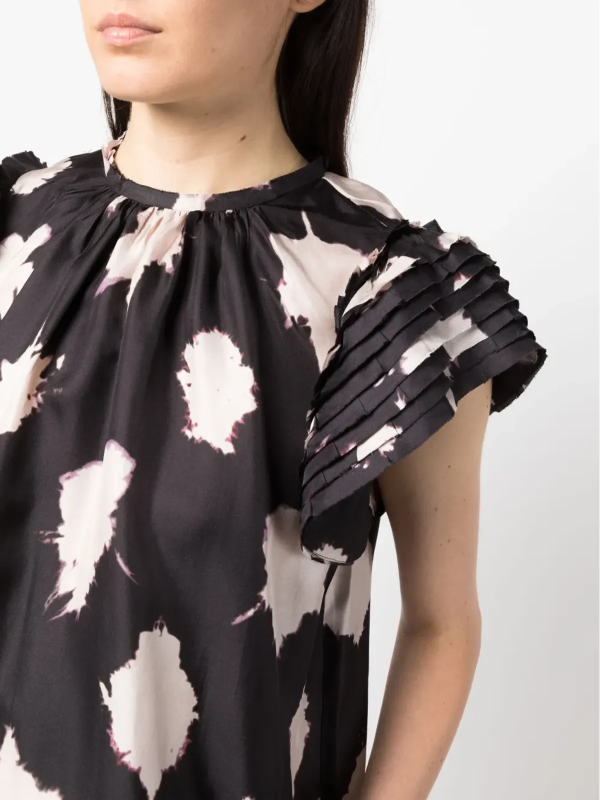 Ulla Johnson スポット柄シルクブラウス - 画像5