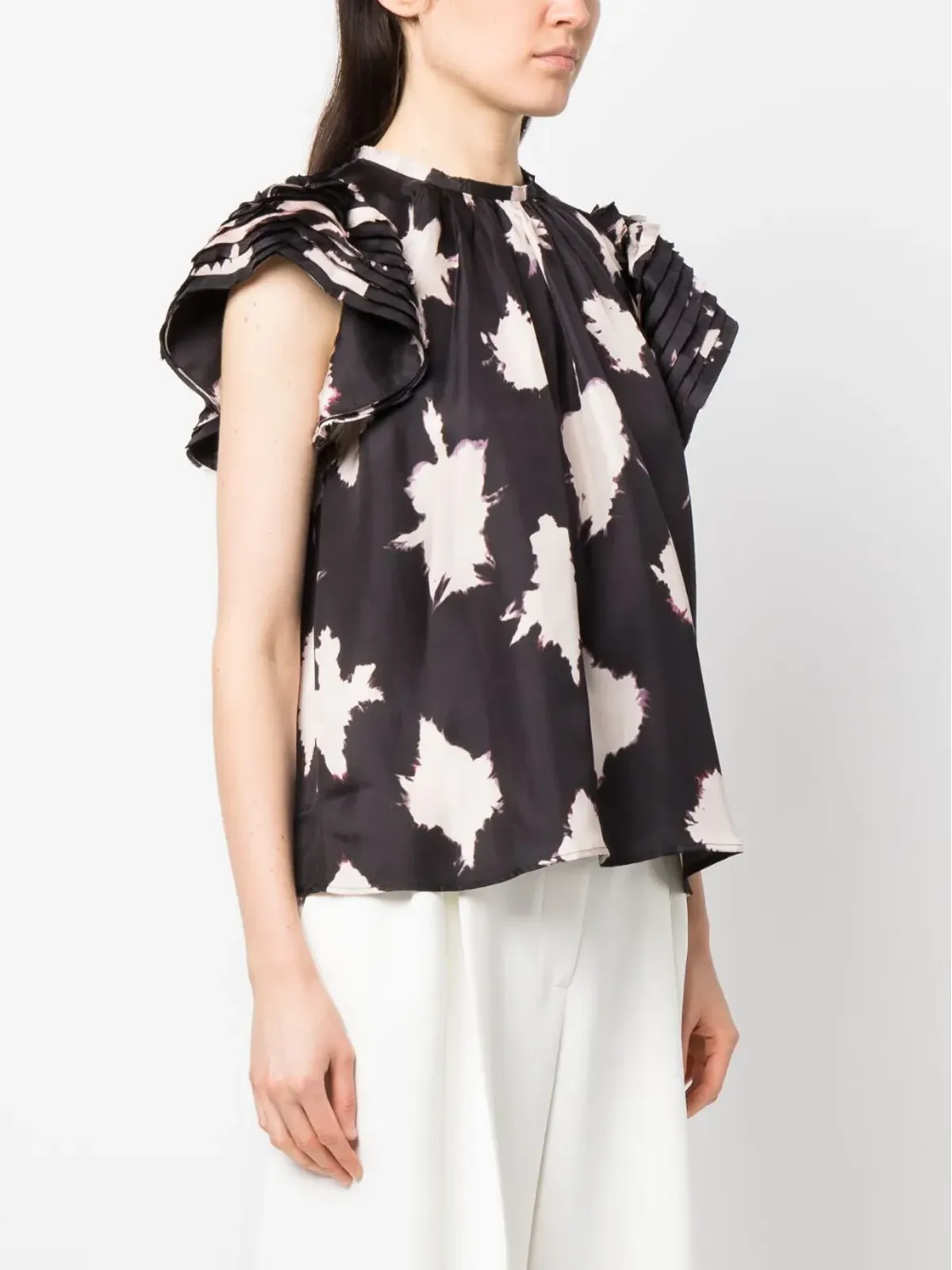 Ulla Johnson スポット柄シルクブラウス - 画像3