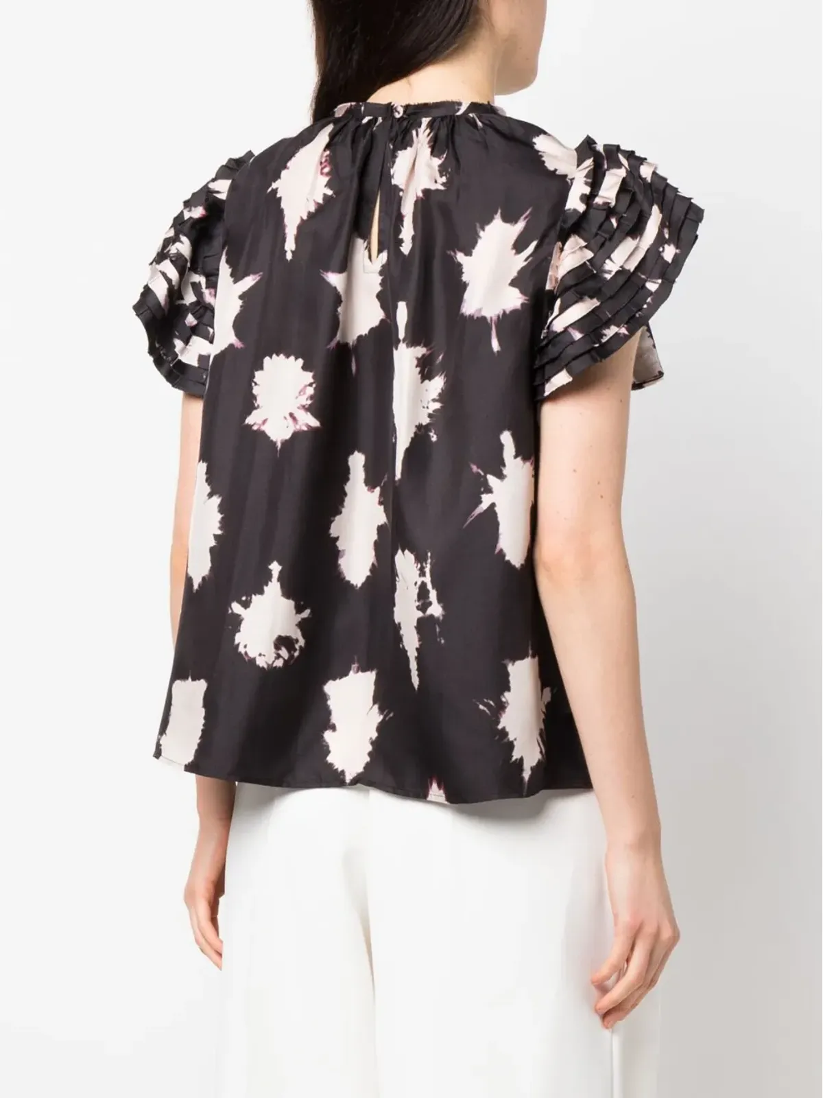 Ulla Johnson スポット柄シルクブラウス - 画像4