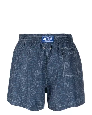 Arrels Barcelona In Summer We Trust スイムショーツ - ブルー - サムネイル2