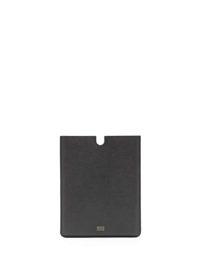 Dolce & Gabbana Dolce & Gabbana ロゴプレート付きレザー タブレットケースの商品画像